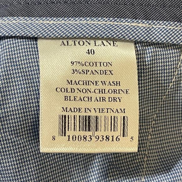 Alton Lane Medium Gray Tailored Fit Mercantile Trousers Dress Pants Size 40R NEW - Picture 9 of 9